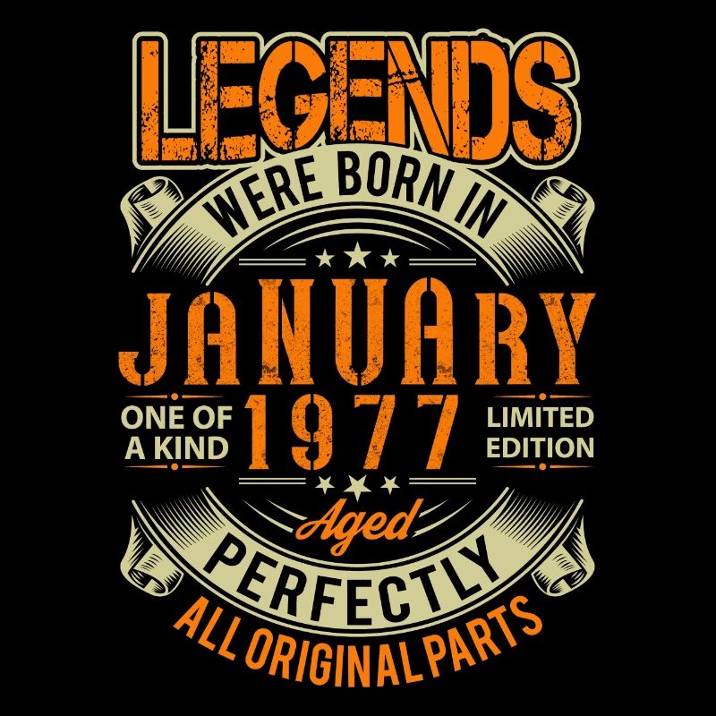 1977 January Birthday Legend