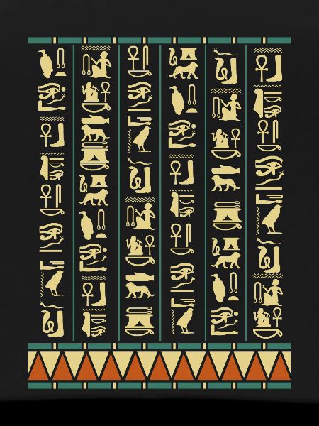 Hieroglyphs Pyramids Ancient Egypt