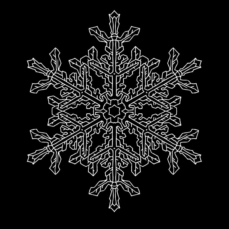 Mandala flocon de neige