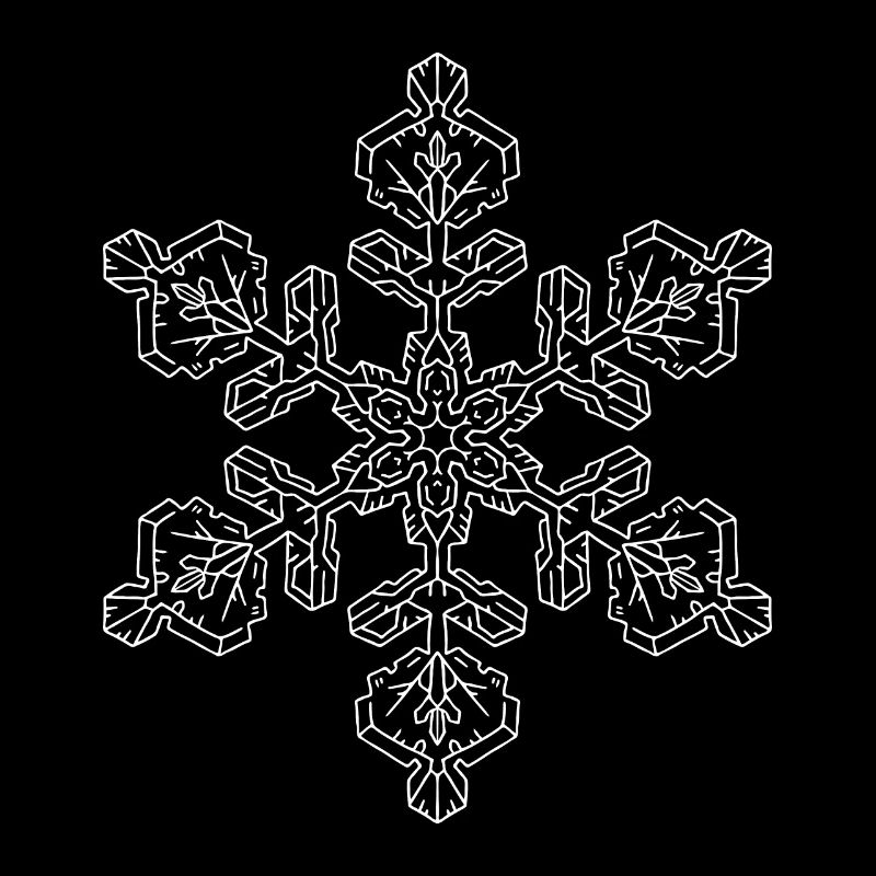 Mandala flocon de neige