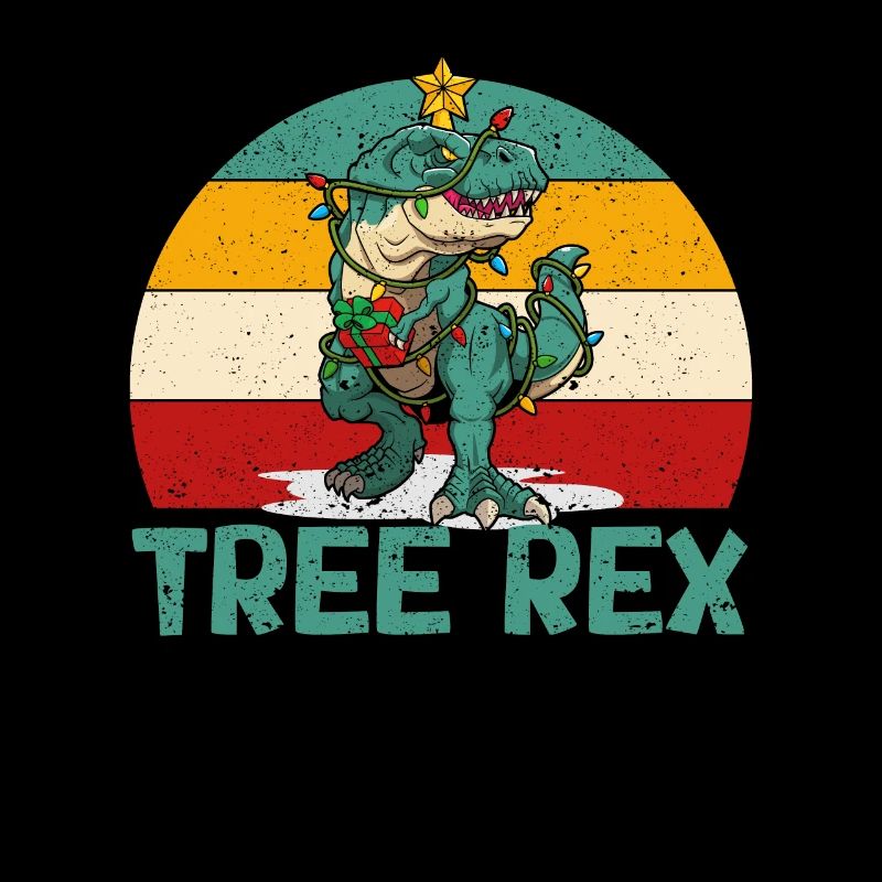 Drôle d’arbre Rex Pyjama de Noël PJs Dino
