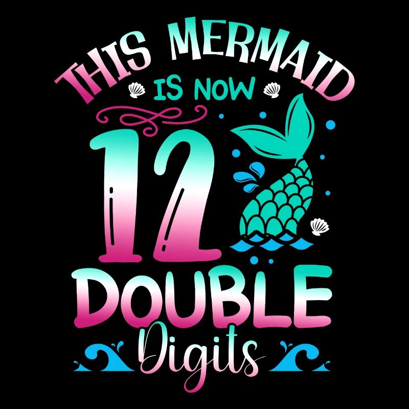 This mermaid is now 12 double digits,
