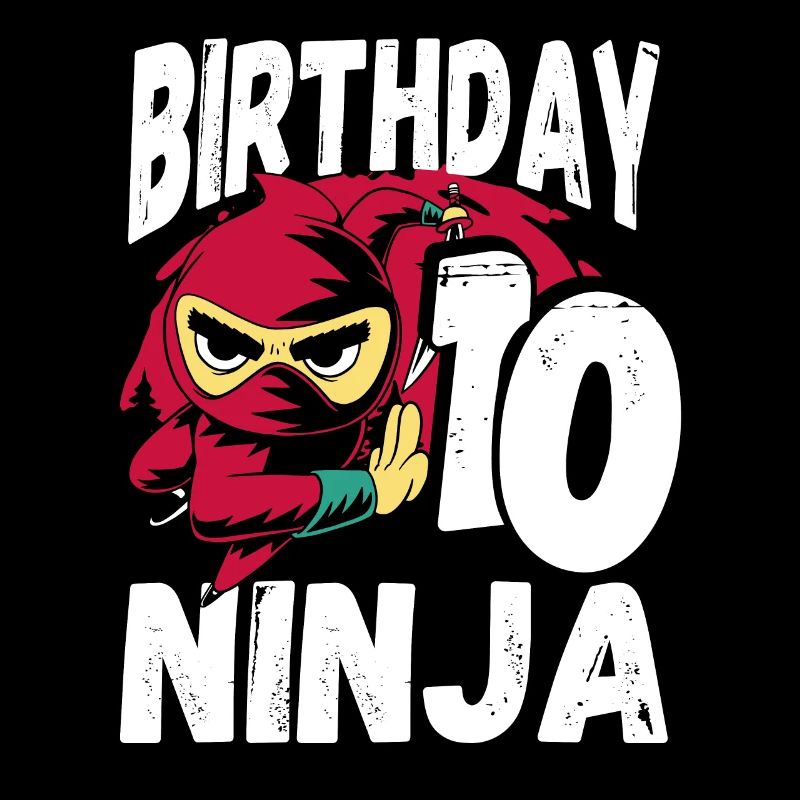 Cooler Ninja Zum 10. Geburtstag