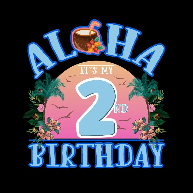 Aloha C’est mon 2ème anniversaire Boisson à la noix de et