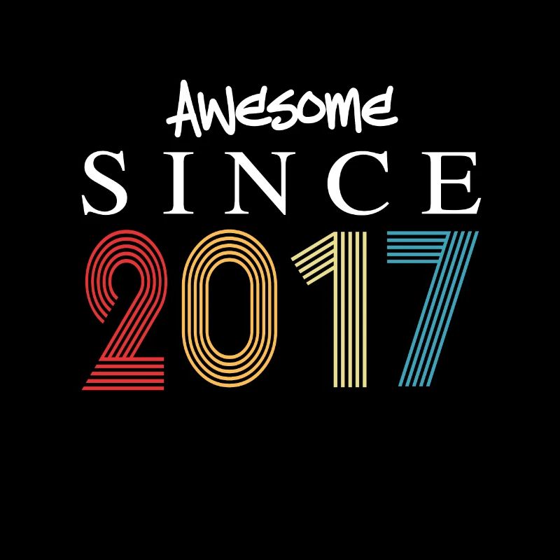 Awesome Since 2017 Geburtstag 2017 Vintage 2017