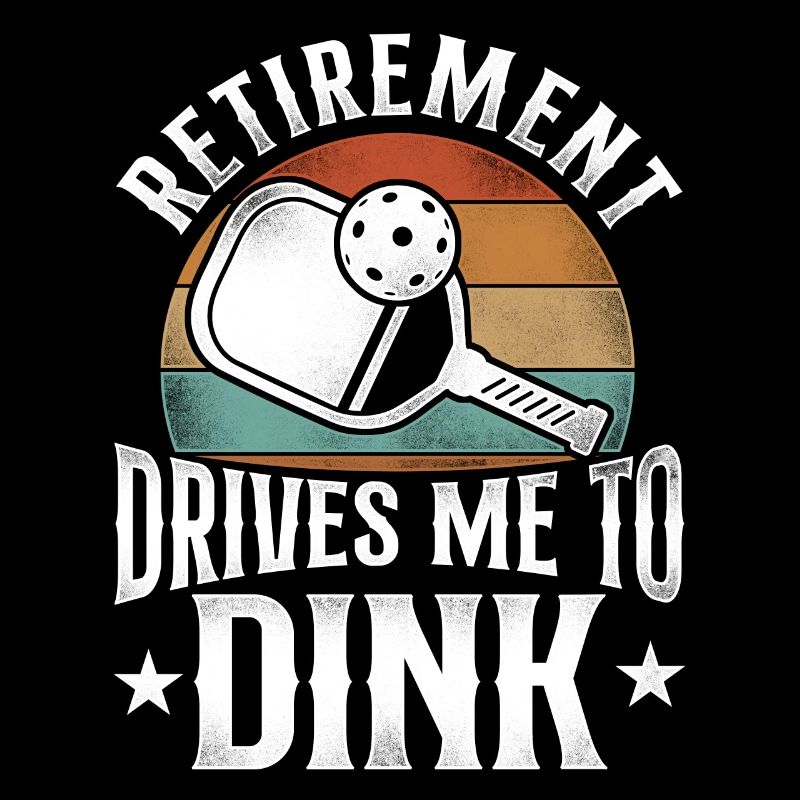 Pickleball Pun Retired Retro