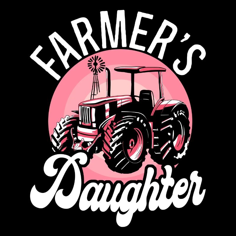 Farming Farmer Daughter Tractor
