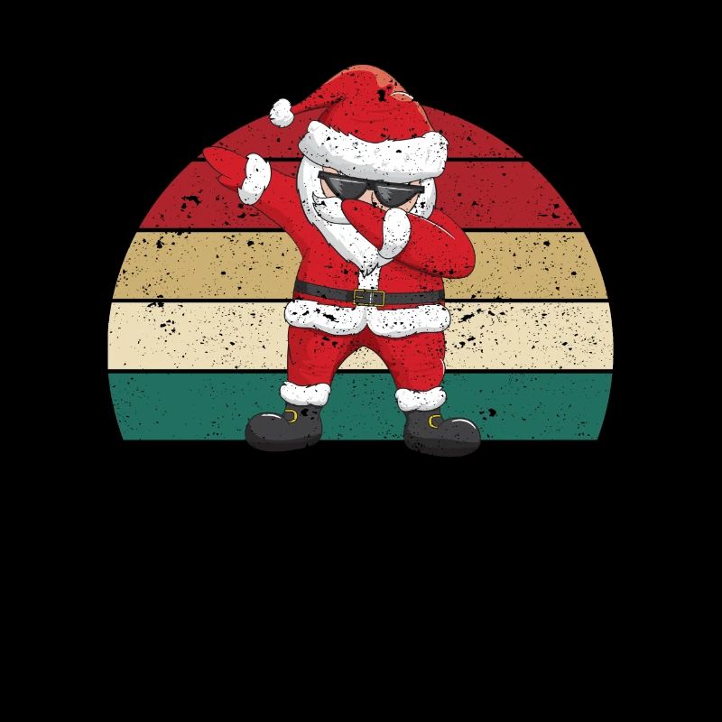 Dabbing Père Noël Pyjama de Noël Drôle