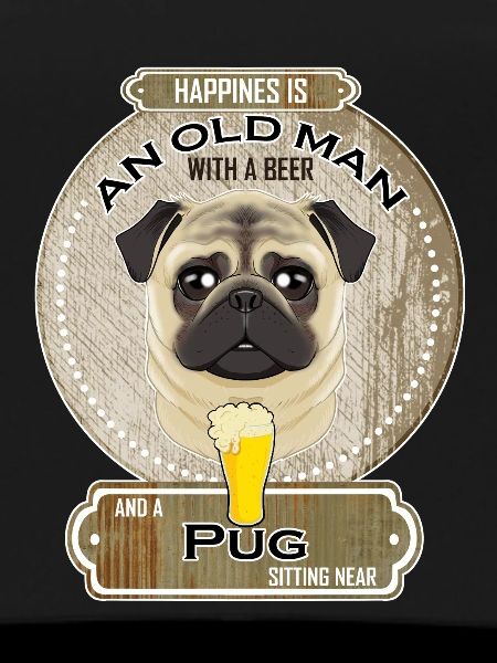 Pug Dad Beer Lover