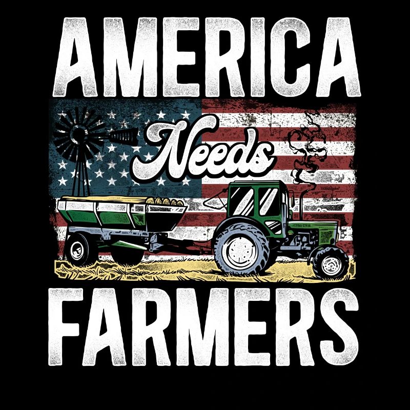 Farming Farmer Tractor Vintage Us