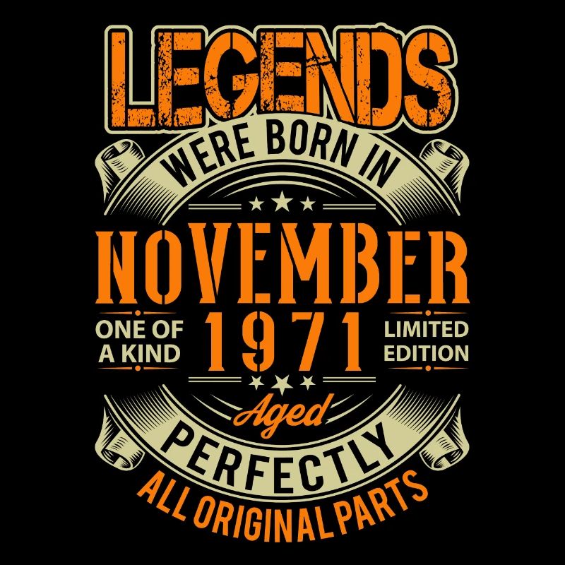1971 November Geburtstag Legende