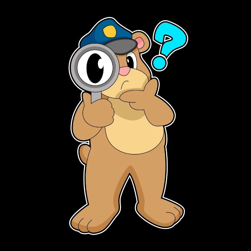 Lupe de policier de l’ours