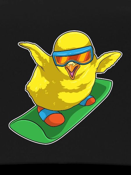 Chick Snowboarder Snowboard