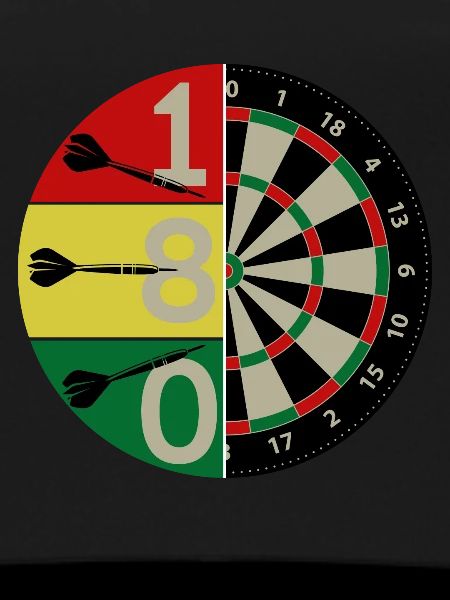 180 dartboard darts tshirt