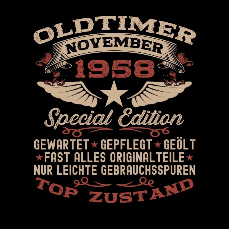Oldtimer November 1958 64. Geburtstag Geschenk
