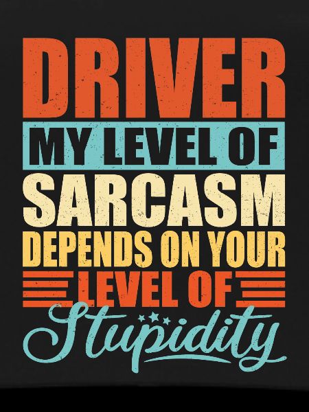 Driver sarcasm Funny driver
