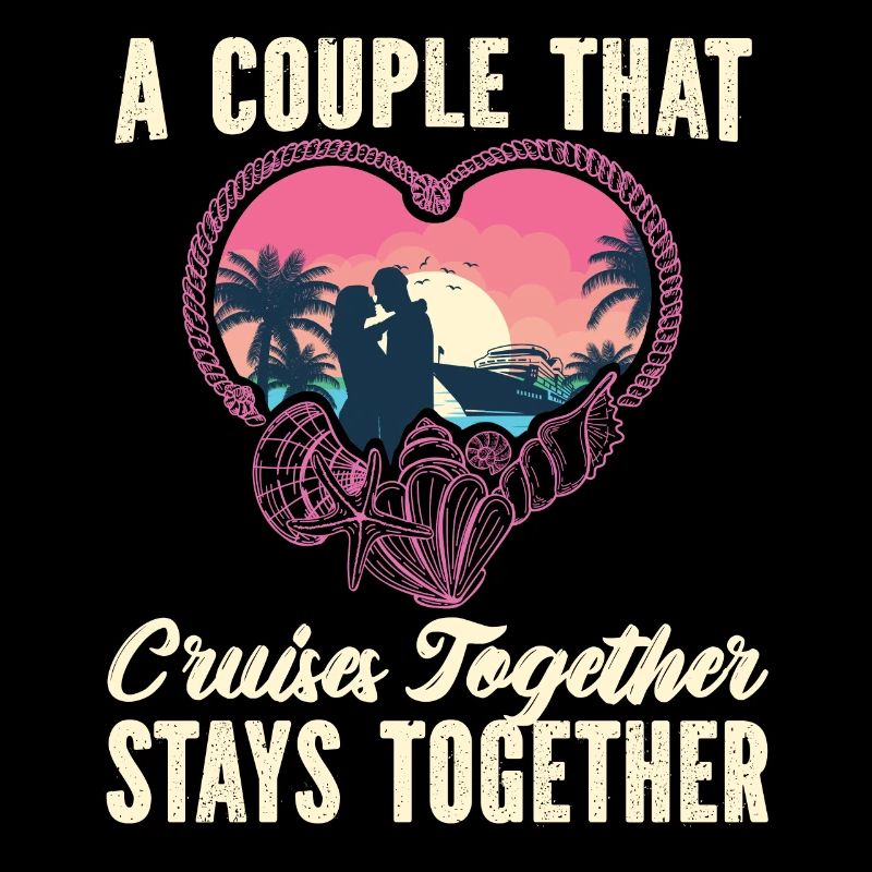 Couples de vacances en bateau de croisière