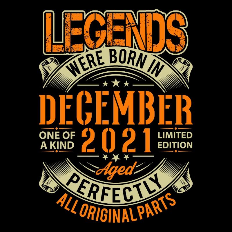 2021 Décembre Anniversaire Légende