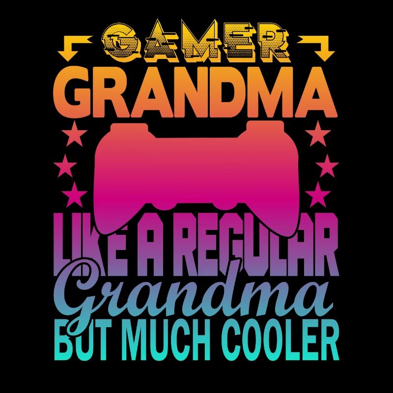 Grand-mère joueuse