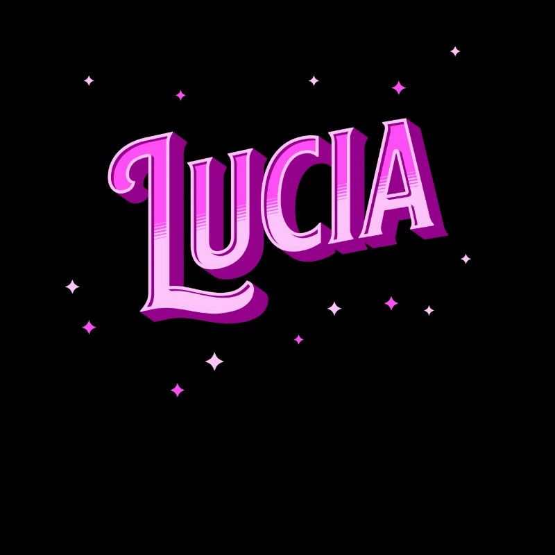 Lucia's name personalized