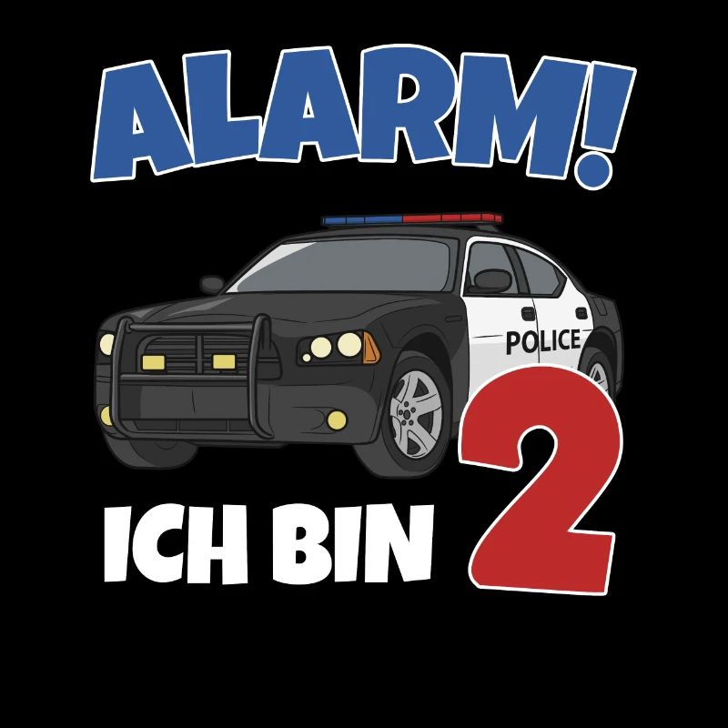 Geburtstagsshirt 2 Jahre Polizei Geschenke