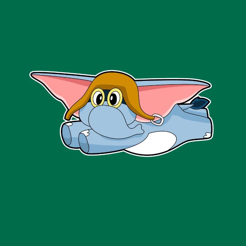 Elephant Pilot Pilot Cap