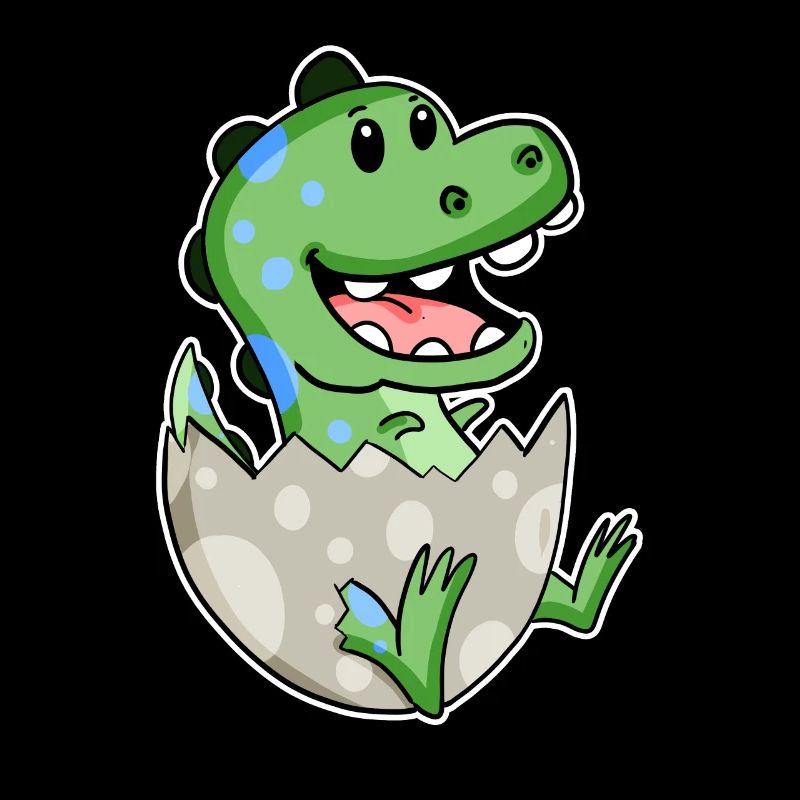 Dinosaur Egg Dino Motif