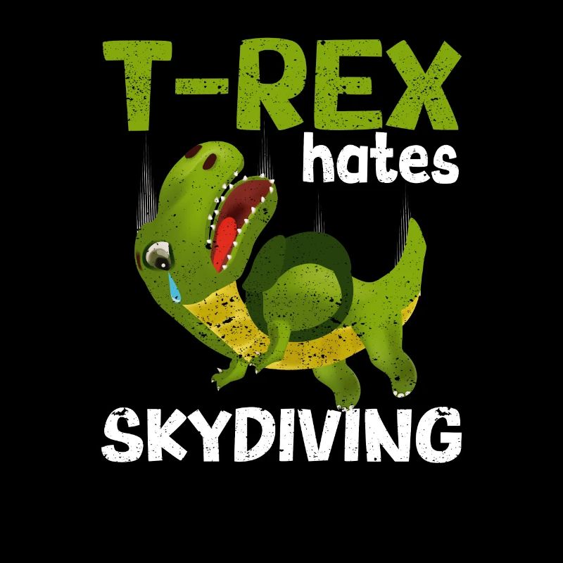 T-Rex hates skydiving Funny parachute