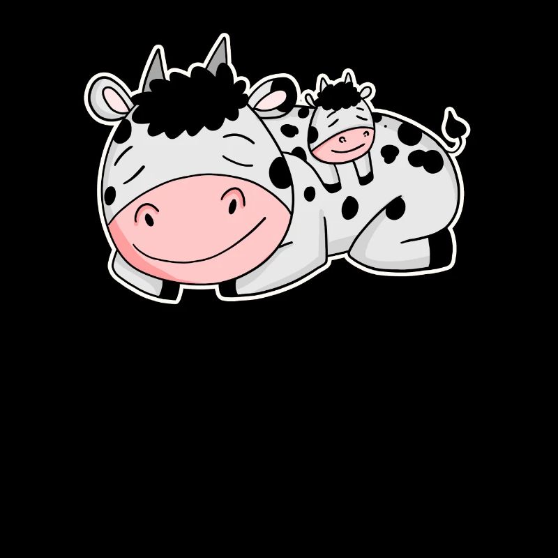 Vache avec bébé vache