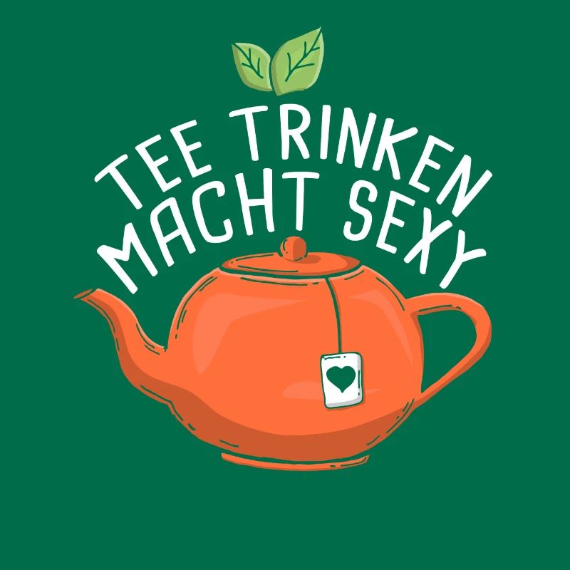 Lustiges gemütlich Bio Tee Trinker Spruch design