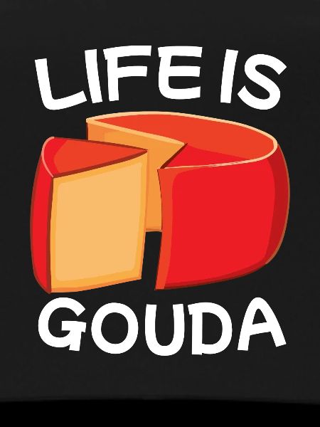 Gouda cheese piece