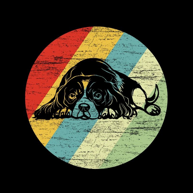 Cavalier King Charles Spaniel Retro Hunde Geschenk
