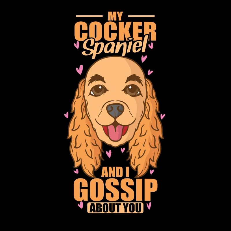 Mon Cocker Spaniel et moi bavardons à ton sujet