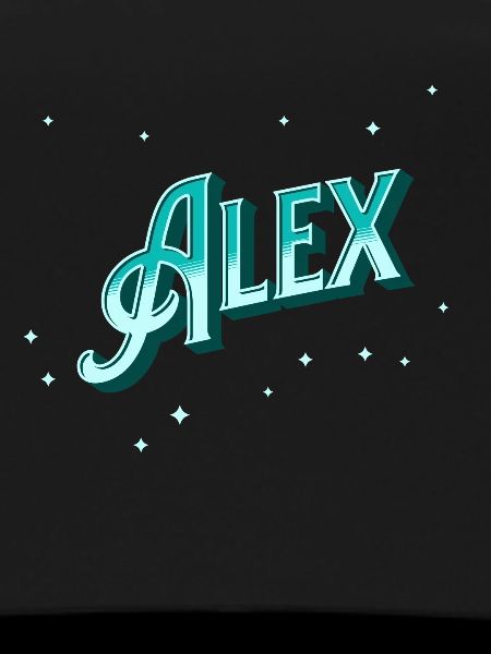 Alex's name personalized