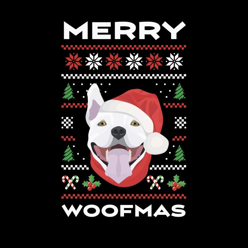 Bull Terrier Joyeux Noël
