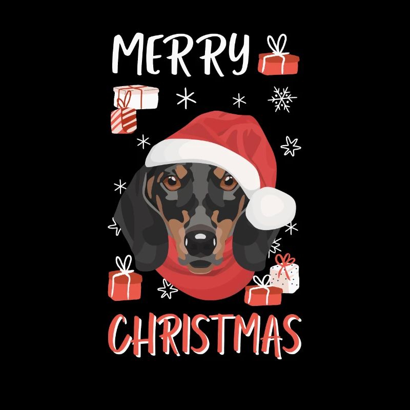 Teckel Joyeux Noël