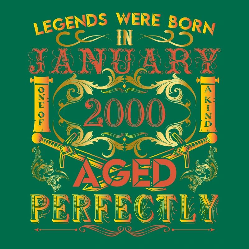 Januar 2000 - Geburtstag 2000 Legenden wurden geboren.