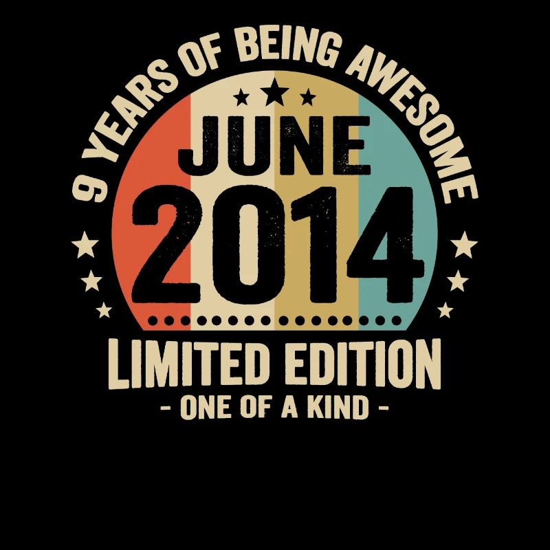 Juni 2014 9 Jahre Jubiläum Vintage Geschenkidee