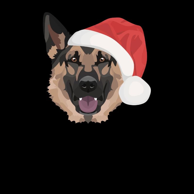 German Shepherd Merry Christmas