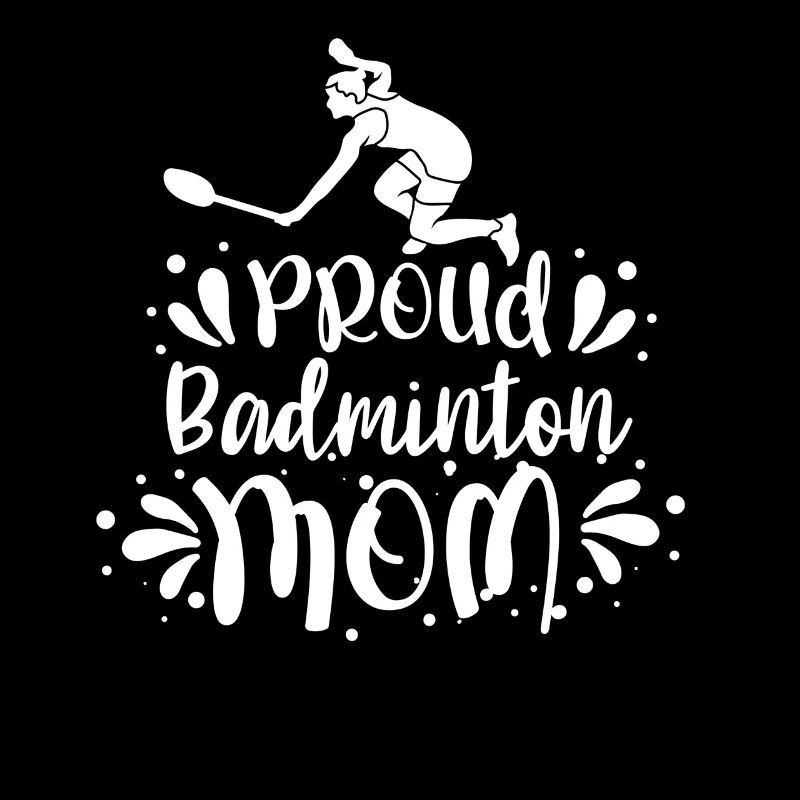 Stolze Badminton-Mutter Federball Badminton