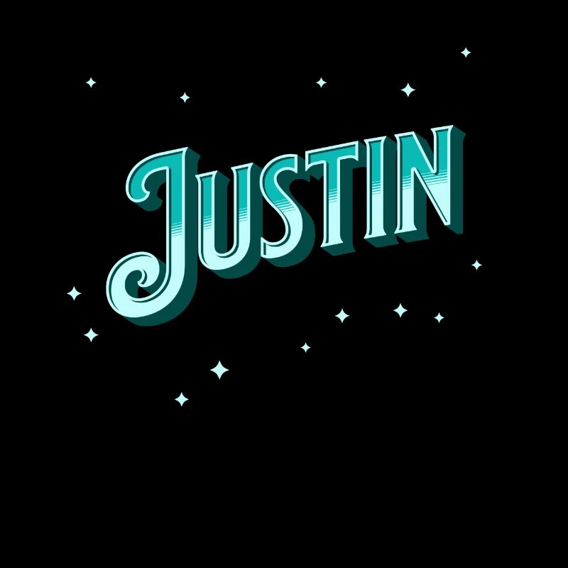 Justin's name personalized