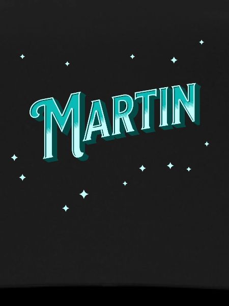 Martin's name personalized