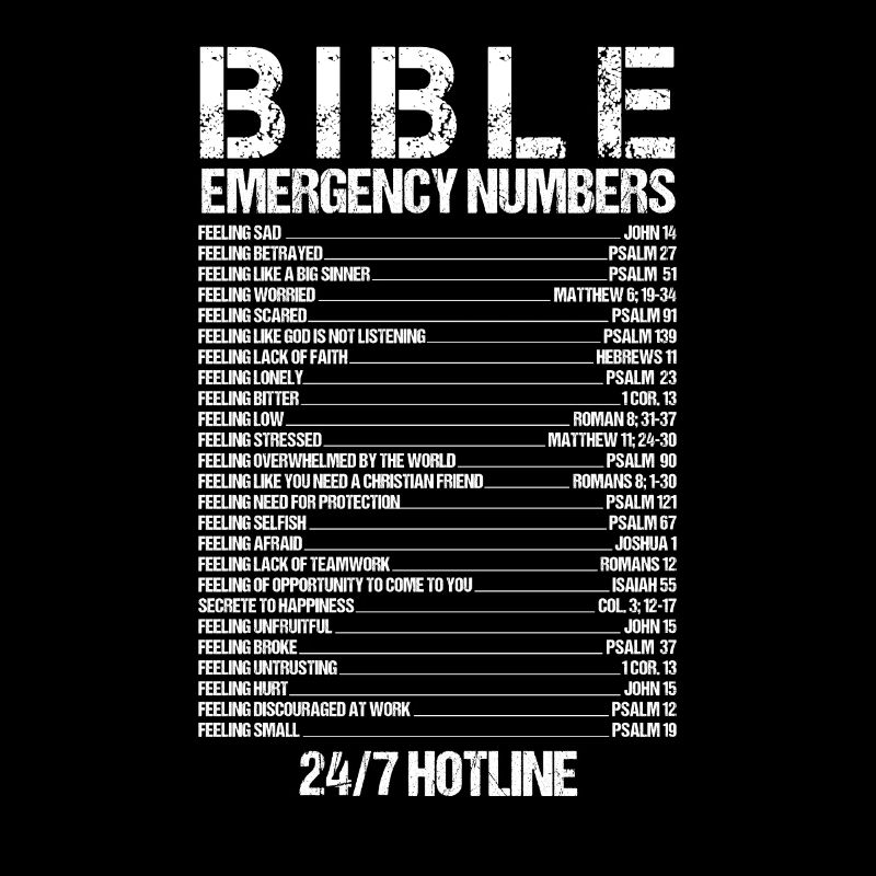 Bible Emergency Numbers Waymaker Jesus Christian