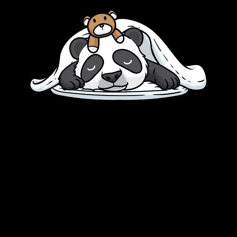 Drôle de panda endormi avec sommeil