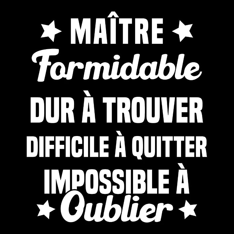 Maître Formidable Idée Cadeau Maître D'école