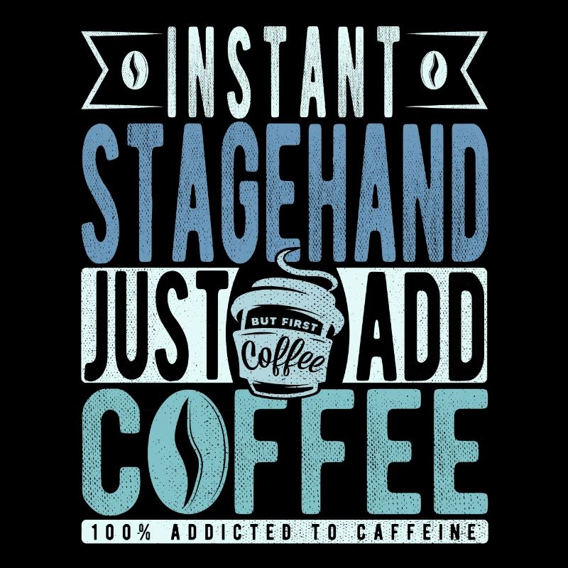 Dicton de café à la main de scène
