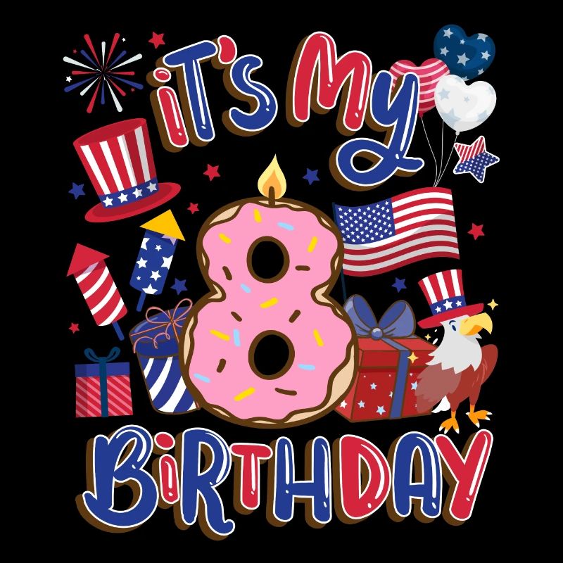 It's my 8th birthday Eagle July 4th