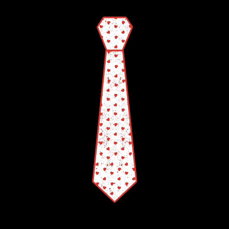 Valentine's Day Tie Heart Pattern Love Matching