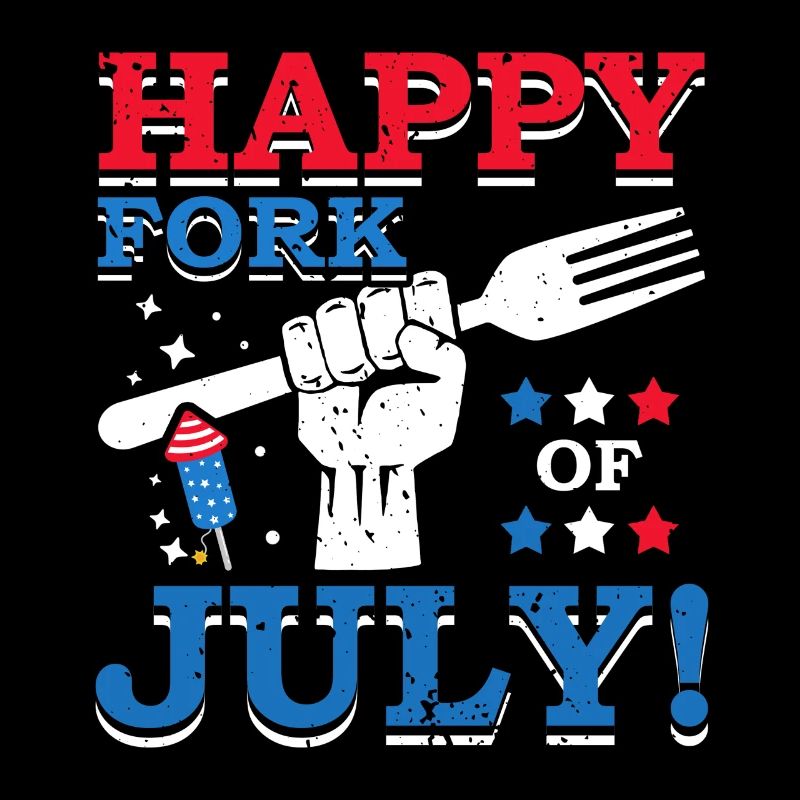 Happy Fork Of July Firecracker 4. Juli