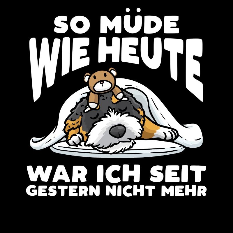 Bernedoodle Hund Mit Kuscheltier Schlaf Schlummern
